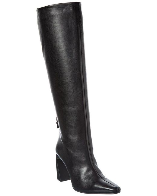 Free People Black Date Night Tall Leather Boot