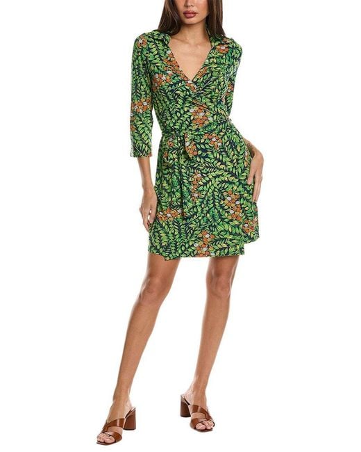 FLORA BEA NYC Green Milo Wrap Dress