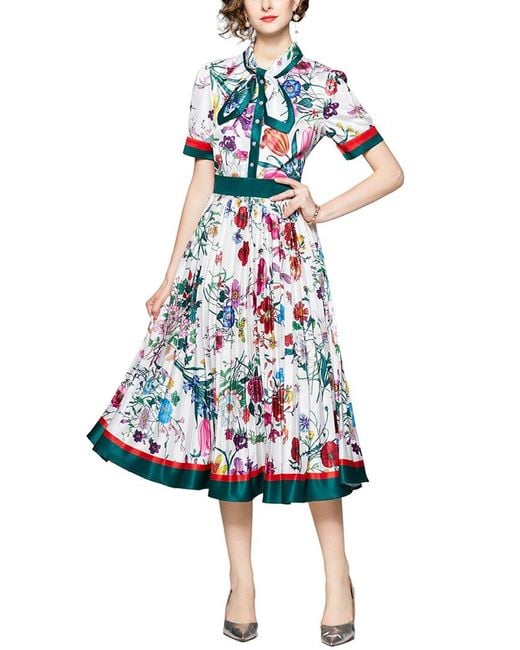 DZA White Midi Dress