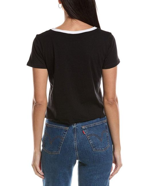 Prince Peter Black Gameday Oversized Crop T-Shirt