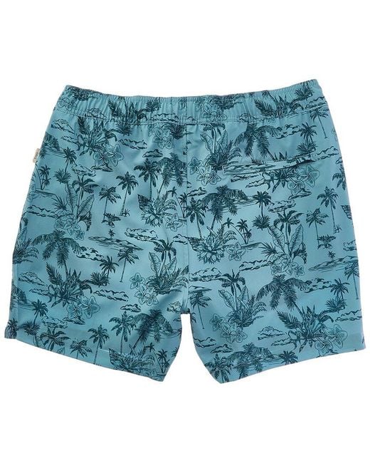 Onia Blue Stretch Volley Swim Short for men