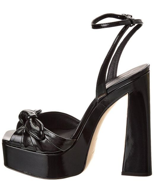 Giuseppe Zanotti Black Gabriiela Wedge 145 Leather Platform Sandal