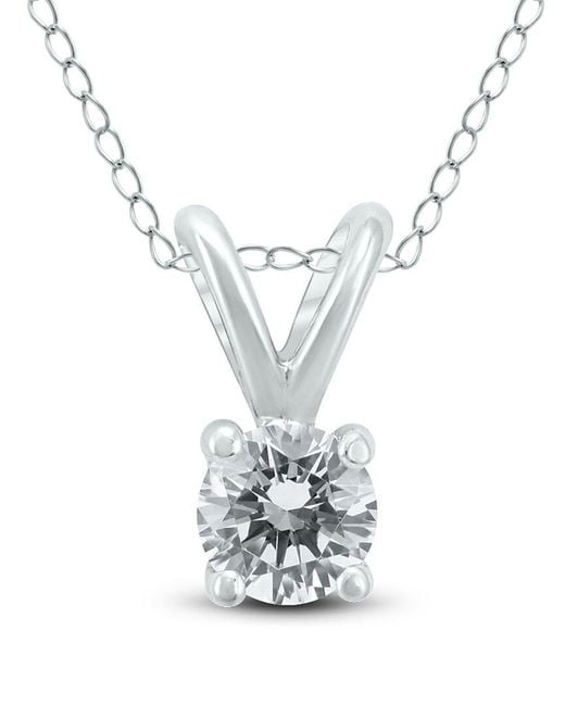 True Diamond White 14k 0.23 Ct. Tw. Diamond Necklace
