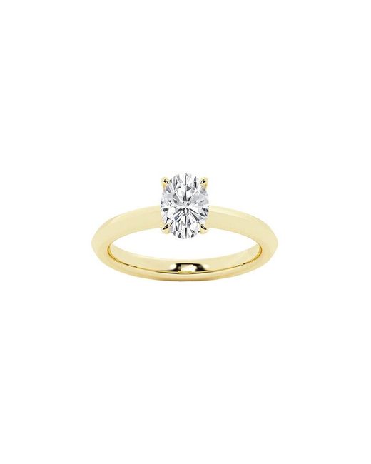 Lab Grown Diamonds Metallic 14K 0.50 Ct. Tw. Lab-Grown Diamond Solitaire Engagement Ring