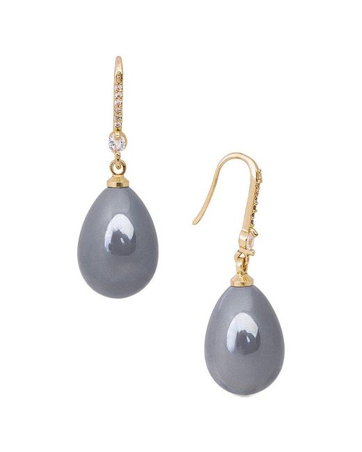 Saachi Blue Colored Pearl Dangle Earrings