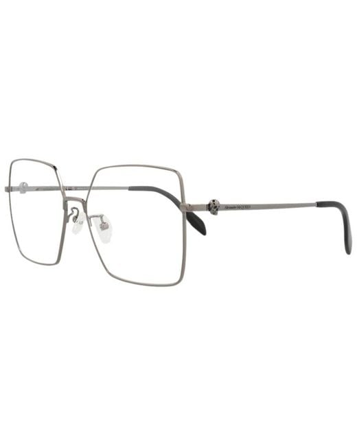 McQueen Metallic Am0276O 57Mm Optical Frames