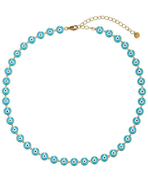 Eye Candy LA Blue The Luxe Collection Evil Eye Necklace