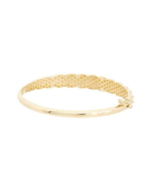 Italian Gold White 14K Bangle