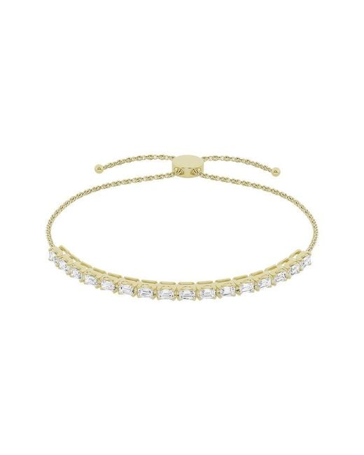 Lab Grown Diamonds White 14K 1.00 Ct. Tw. Lab Grown Diamond Tennis Bolo Bracelet