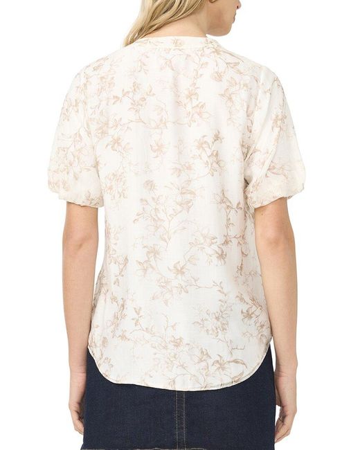 Vince Camuto White Puff Sleeve Blouse