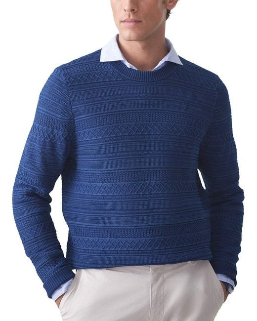 J.McLaughlin Blue J. Mclaughlin Dennis Sweater for men