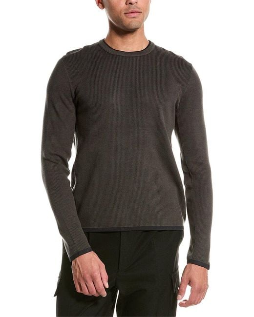 Rag & Bone Black Harvey Crewneck Sweater for men