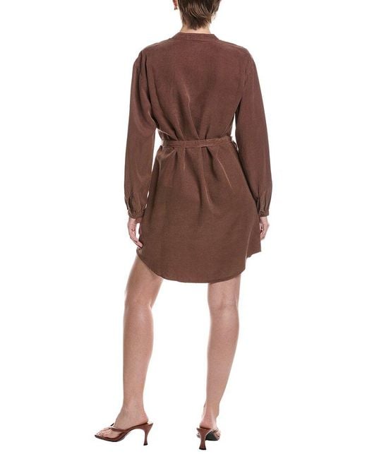 Bella Dahl Brown Belted Mini Dress