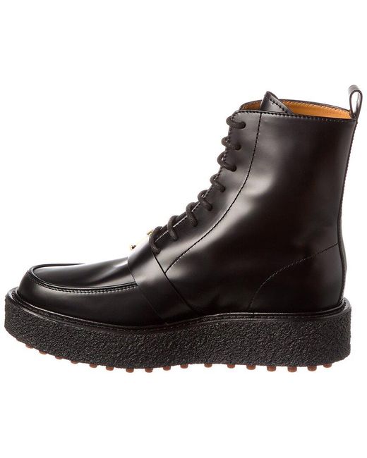 Tod's Black Tod’S Leather Platform Boot