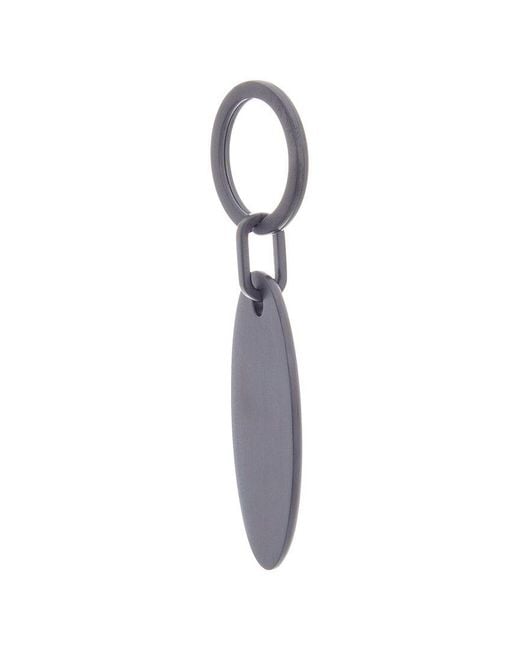 Mulberry White Postman's Buckle Key Ring