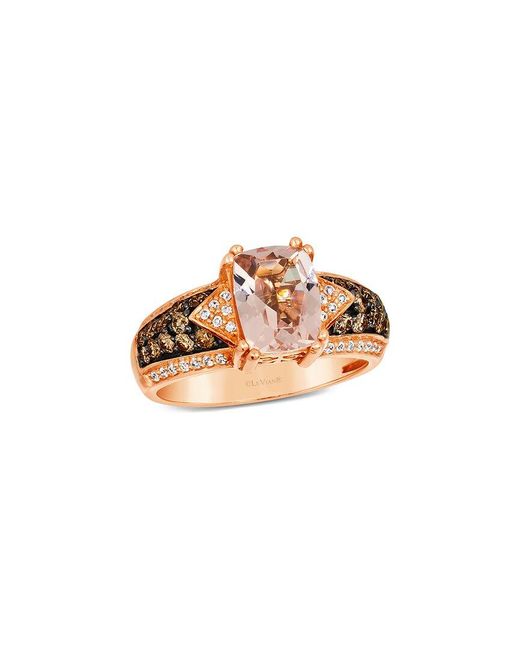 Le Vian White Le Vian 14K Rose 1.68 Ct. Tw. Diamond & Morganite Ring