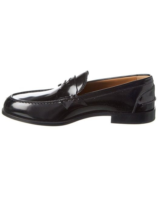 Christian Louboutin Black Leather Loafer for men