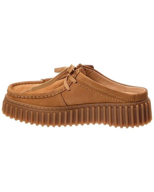 Clarks Brown Torhill Leather Mule