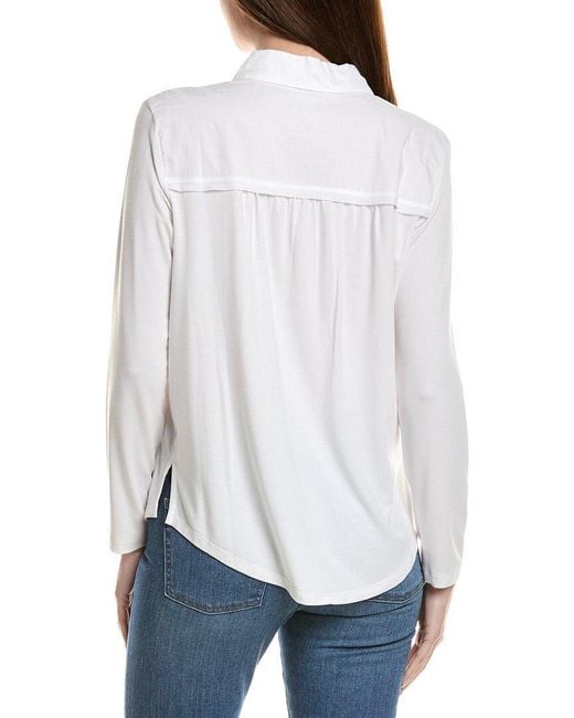 Tommy Bahama White Kauai Hybrid Camp Shirt