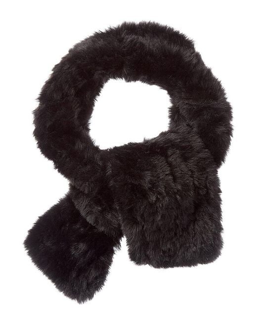 Surell Black Knit Scarf