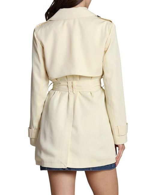 Avec Les Filles Natural Double Breasted Trench