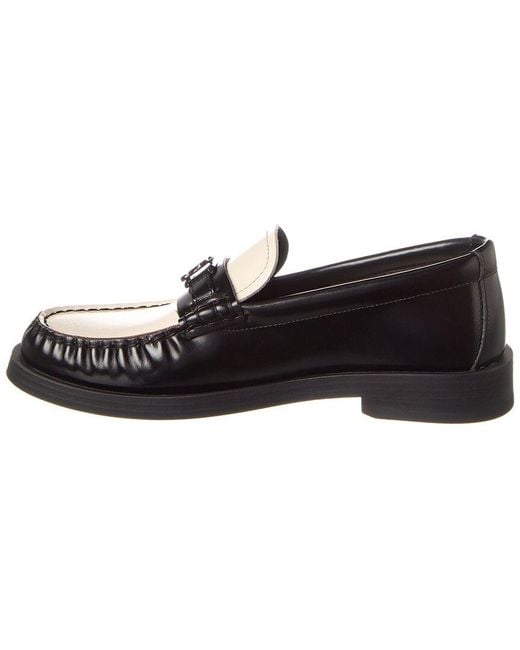 Jimmy Choo Black Addie Leather Loafer