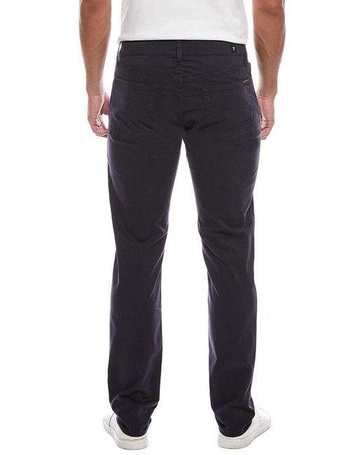 7 For All Mankind Blue Slimmy Sateen Slim Jean for men
