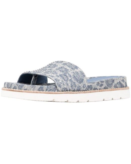 Donald J Pliner Blue Joella Fabric Sandal