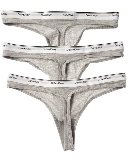 Calvin Klein White 3Pk Thong