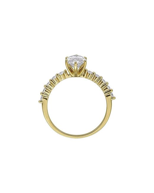Created Forever Metallic 14K 1.50 Ct. Tw. Lab-Grown Diamond Engagement Ring