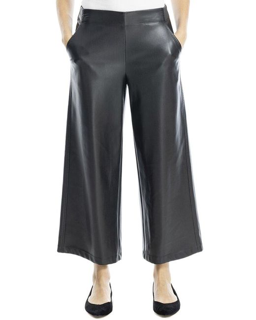 Max Studio Blue Cropped Wide Leg Pant