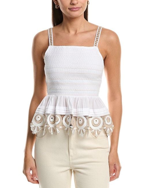Ramy Brook White Jess Top