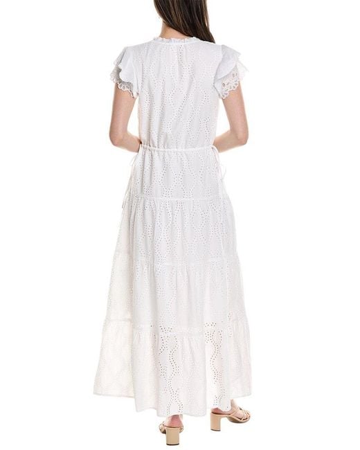 J.McLaughlin White Solid Elana Dress