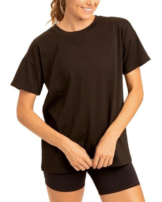 Threads For Thought Black Andie Comfort Jersey Boyfriend Top