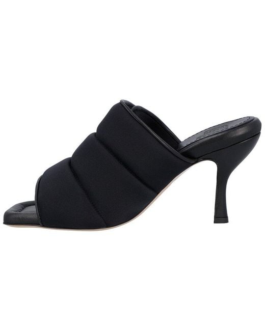 Gia Borghini Black Couture Leather Sandal