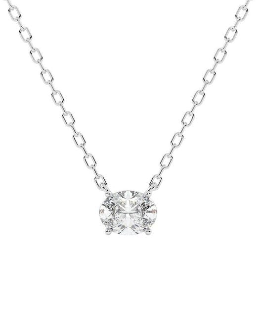 Lab Grown Diamonds Metallic 14K 0.75 Ct. Tw. Lab-Grown Diamond Necklace