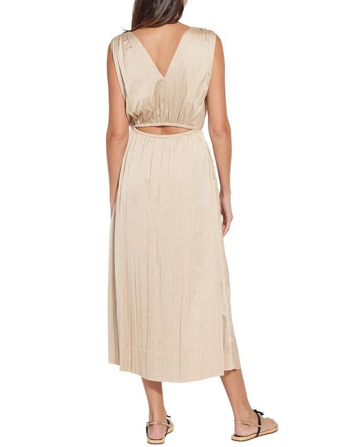 Lyssé Natural The Packable Pleated Dress