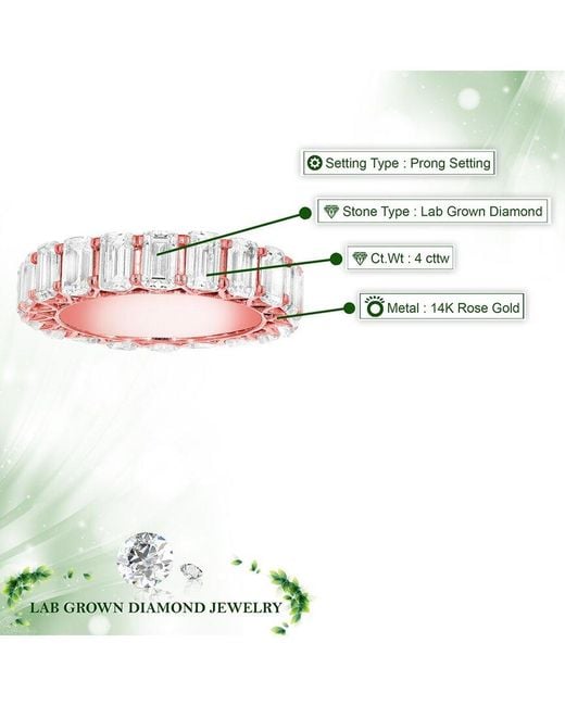 Amairah Pink 14 4.00 Ct. Tw. Lab-Grown Diamond Ring