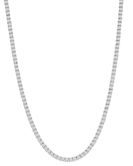 Jewels by Viomo White 14K 10.02 Ct. Tw. Diamond Tennis Necklace