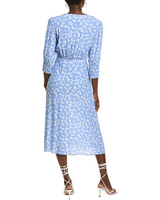 Boss Blue Daflori Midi Dress