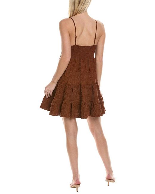 Saltwater Luxe Brown Tank Mini Dress