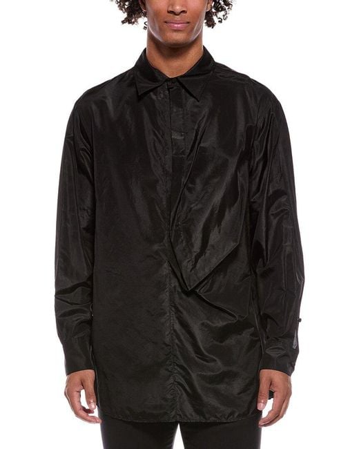 Valentino Black Silk Shirt for men