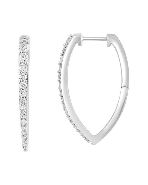 Effy Fine Jewelry White 14K 0.47 Ct. Tw. Diamond Earrings