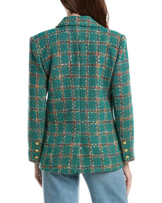 L'Agence Green Gweny Relaxed Blazer