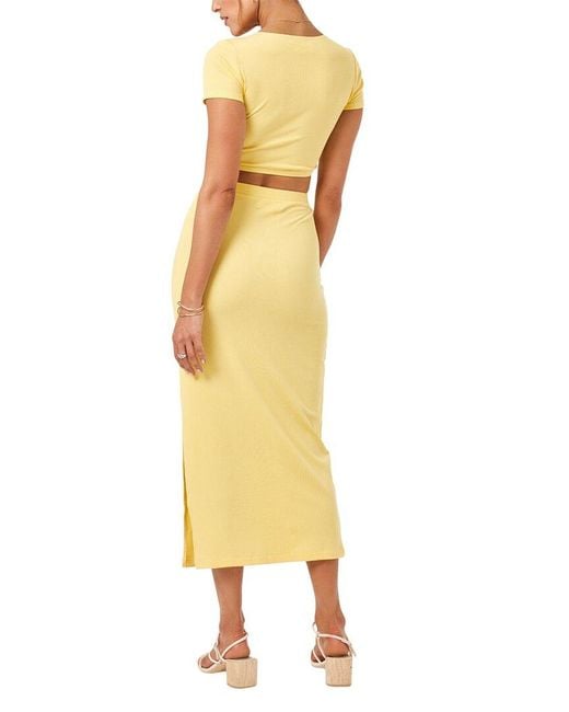 LSPACE Yellow L* Isla Skirt