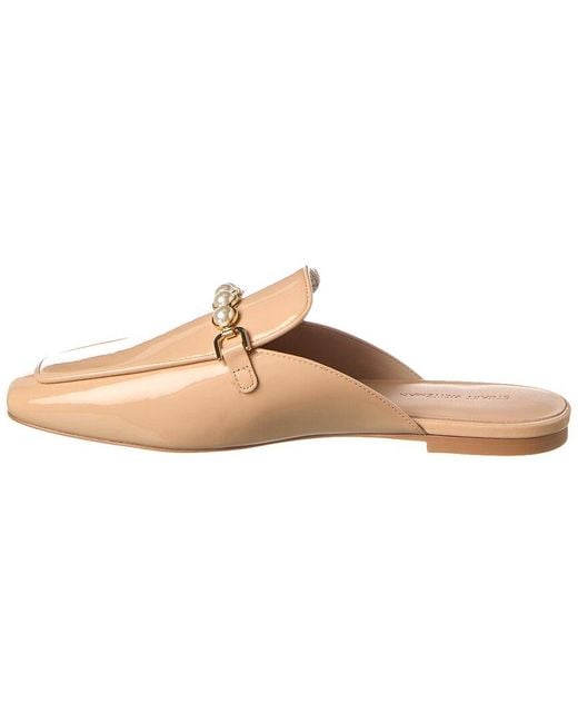 Stuart Weitzman Natural Perla Patent Mule