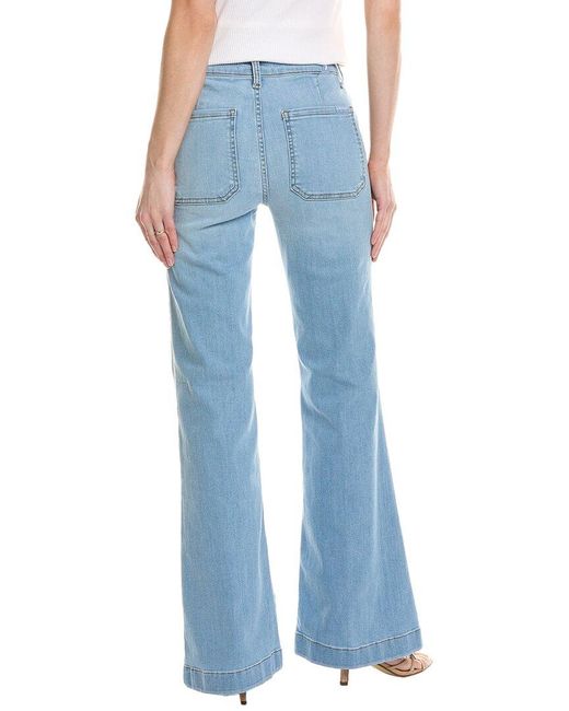 7 For All Mankind Blue Dojo Tailorless Sirte Flare Trouser Jean