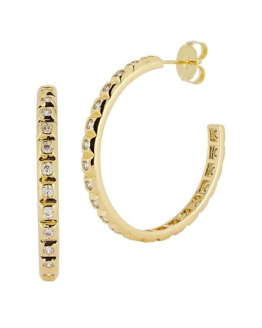 Glaze Jewelry Metallic Plated Cz Earrings