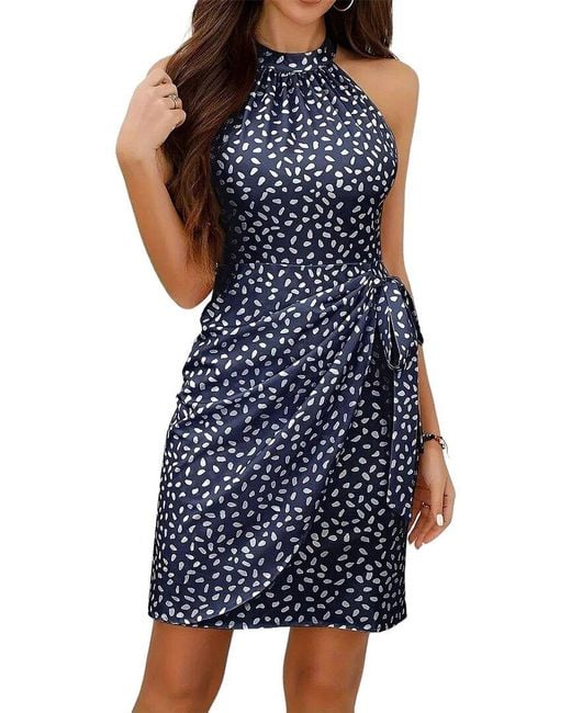 VIBI Blue Mini Dress