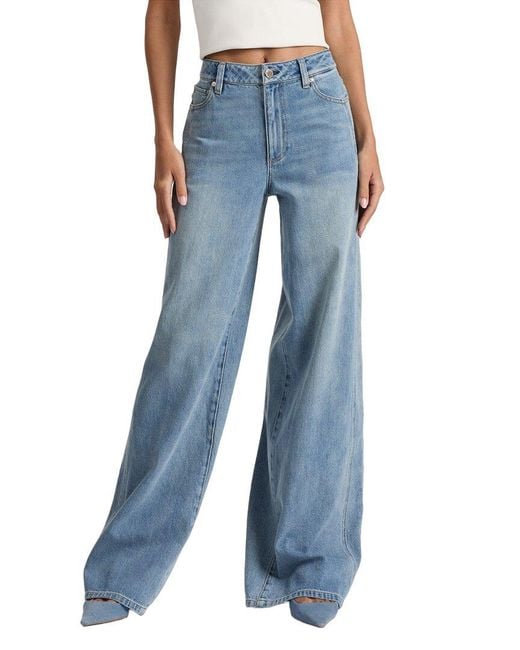 Alice + Olivia Blue Cool High-Rise Single Jean